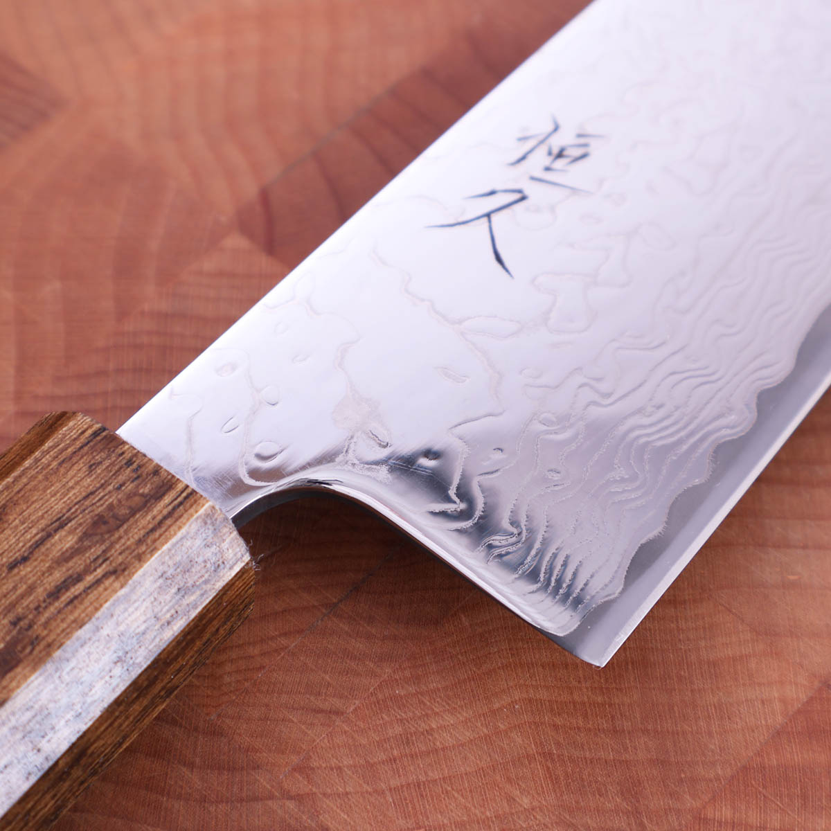 16,5cm Grønnsakskniv (Santoku), Damask, Eik, VG10 - HARUYUKI — bilde 2