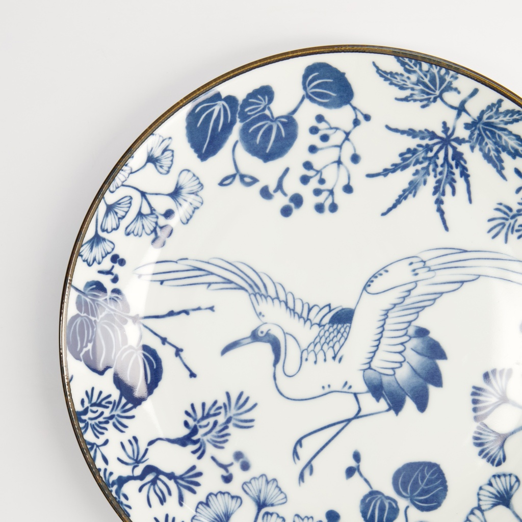 Tallerken, Flora Japonica "crane" 25.7x3cm - Tokyo Design Studio — bilde 4