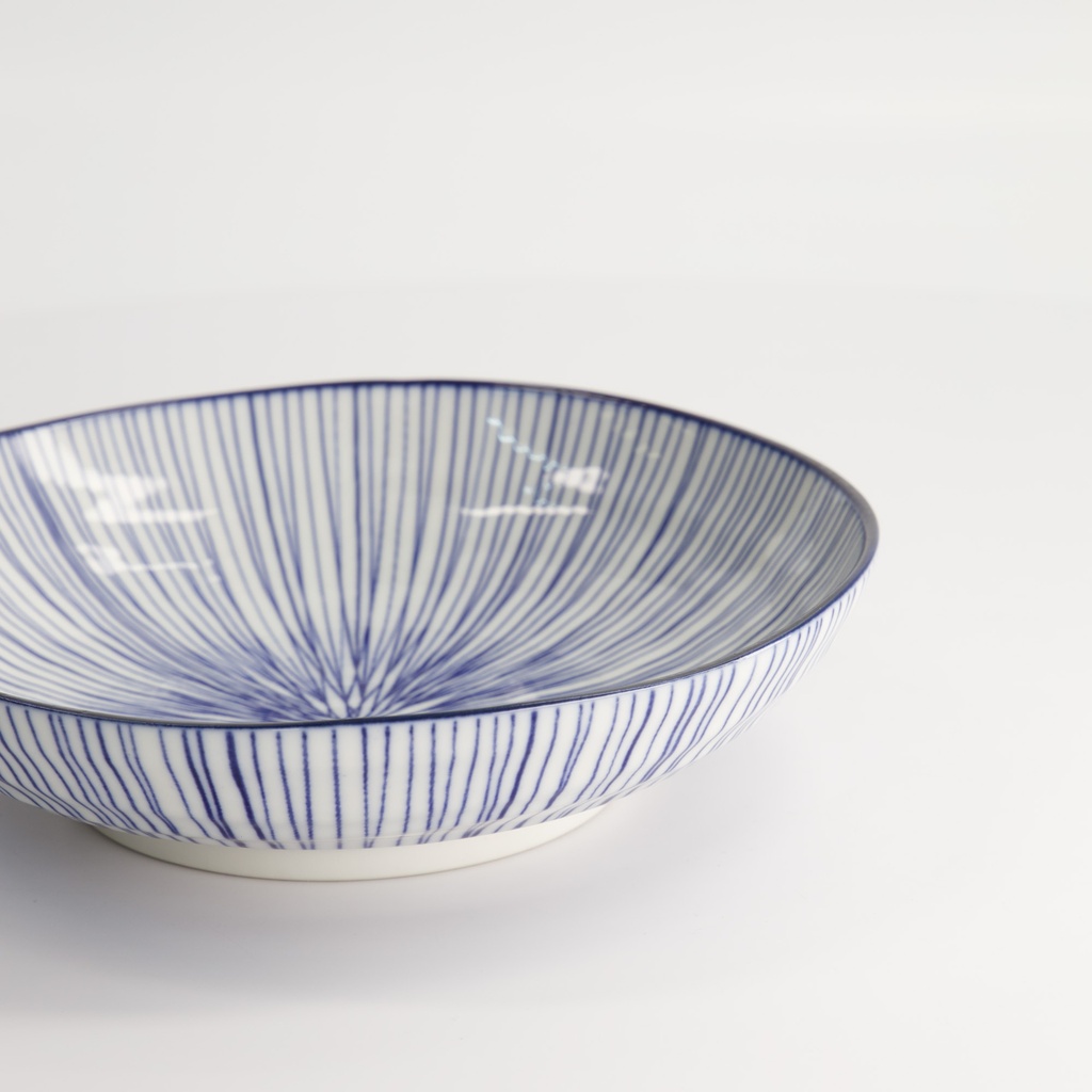 Pastatallerken, Nippon Blue "line" 21x5.2cm - Tokyo Design Studio — bilde 4