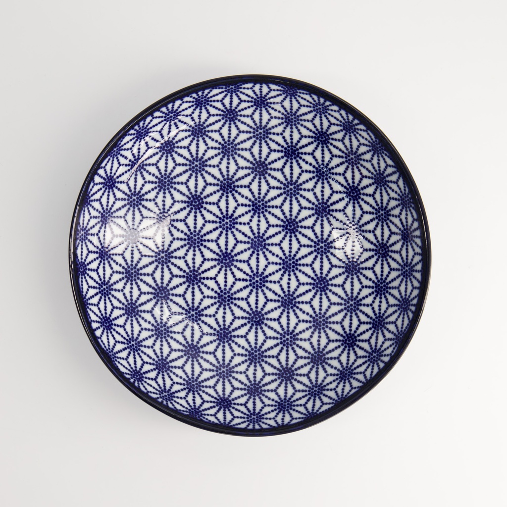 Pastatallerken, Nippon Blue "star", 21x5.2cm - Tokyo Design Studio — bilde 2