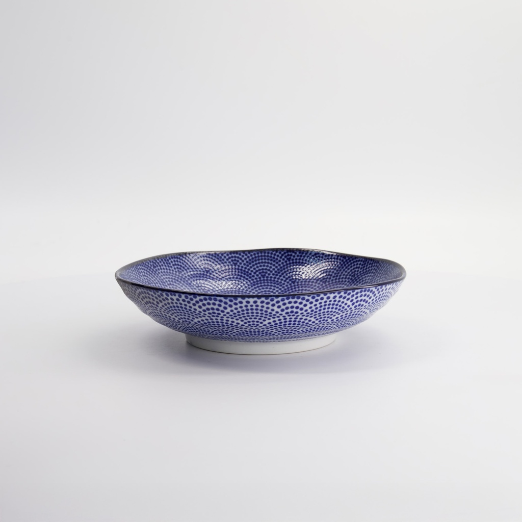 Pastatallerken, Nippon Blue "dots", 21x5.2cm - Tokyo Design Studio — bilde 3