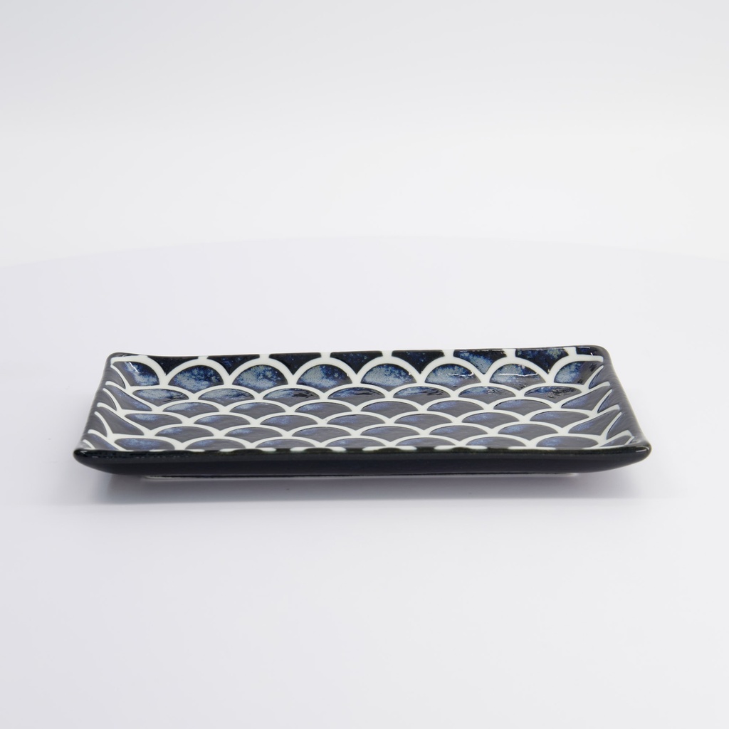 Tallerken "Cobalt Blue", Mermaid, 22x13x2cm - Tokyo Design Studio — bilde 1