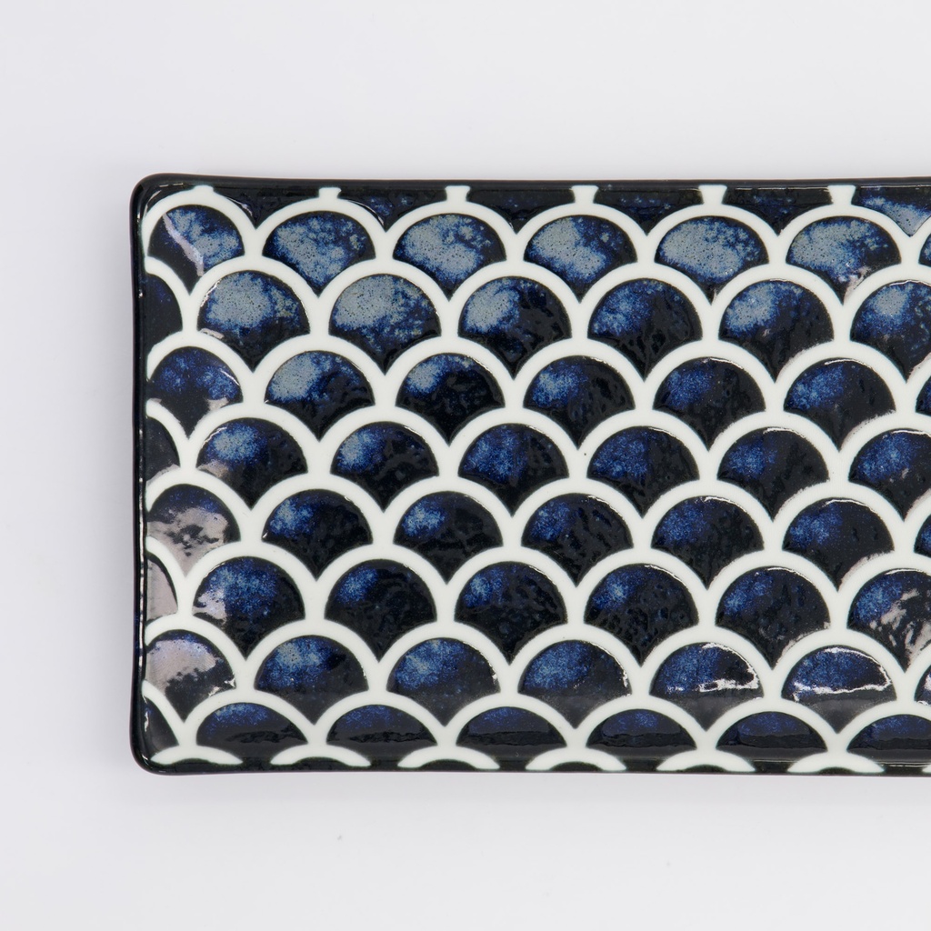 Tallerken "Cobalt Blue", Mermaid, 22x13x2cm - Tokyo Design Studio — bilde 3