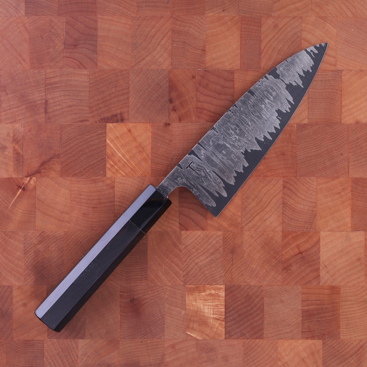 14cm Universalkniv (petty) nr.4, damask - Thulesius Works — bilde 1
