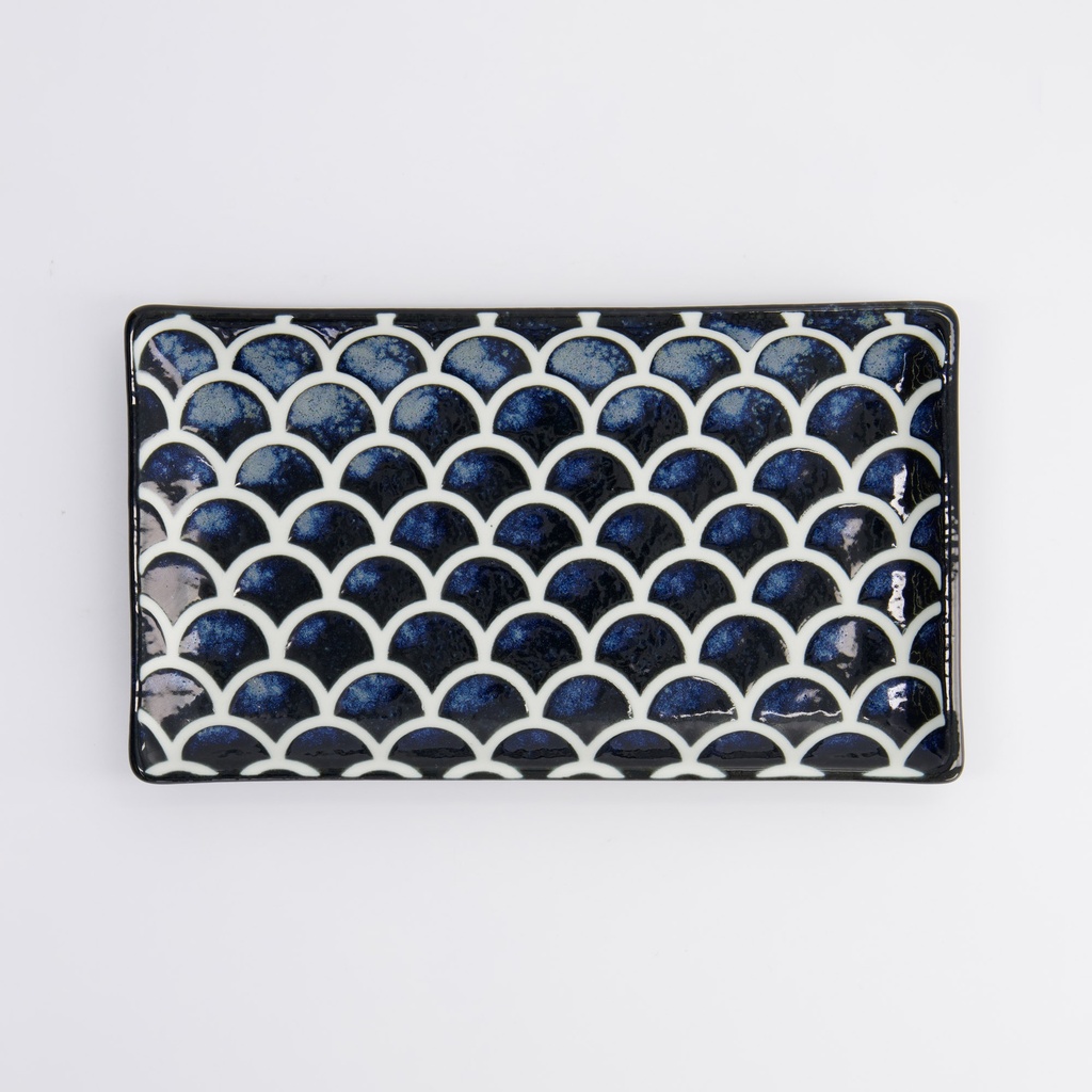 Tallerken "Cobalt Blue", Mermaid, 22x13x2cm - Tokyo Design Studio — bilde 2