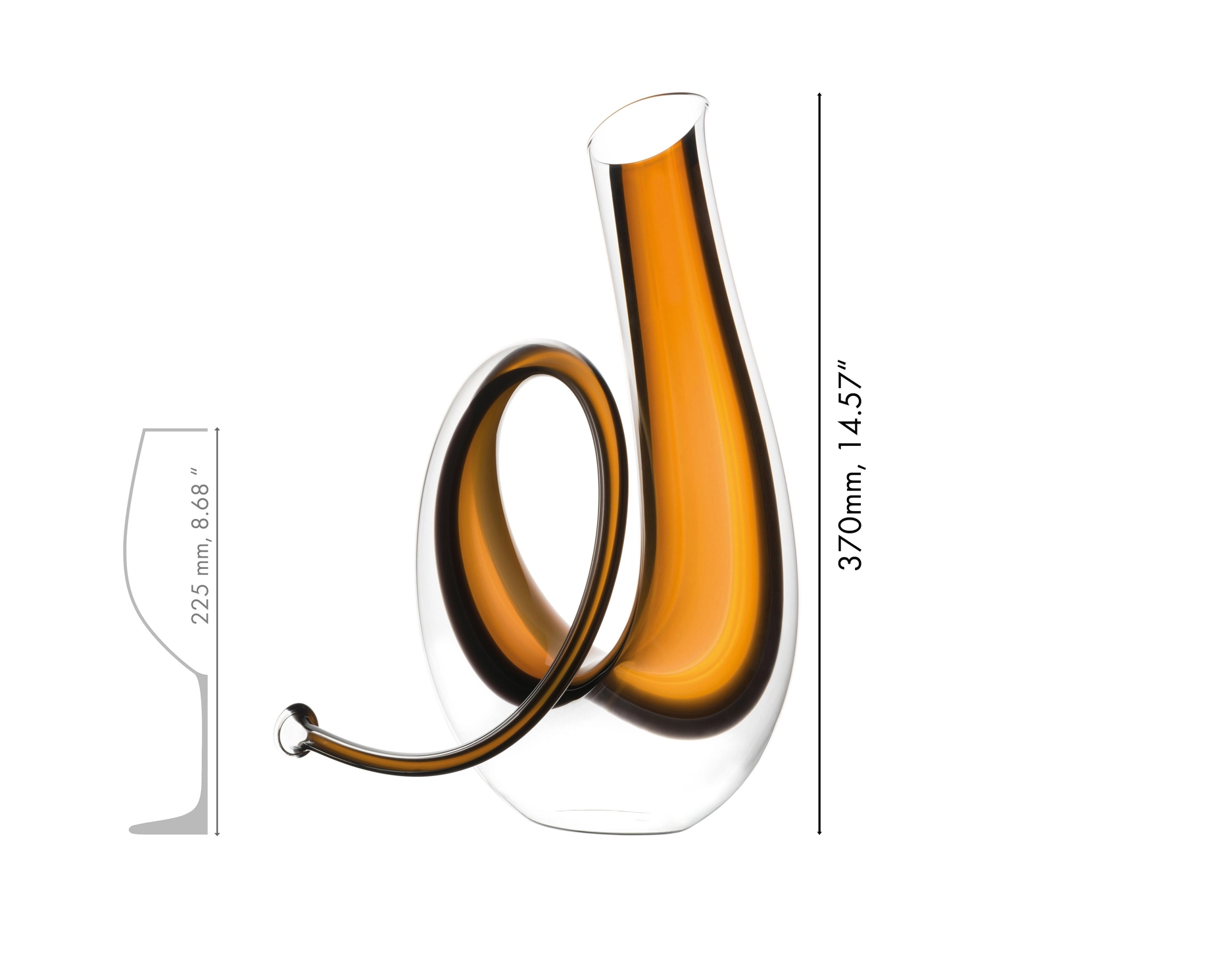 Dekanter Horn, Gul/Sort - RIEDEL — bilde 3