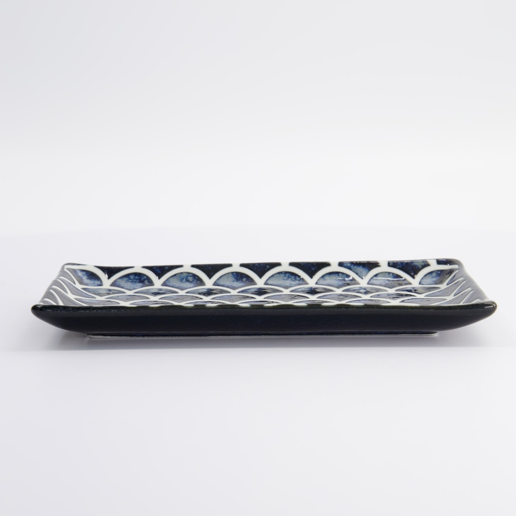 Tallerken "Cobalt Blue", Mermaid, 22x13x2cm - Tokyo Design Studio — bilde 4