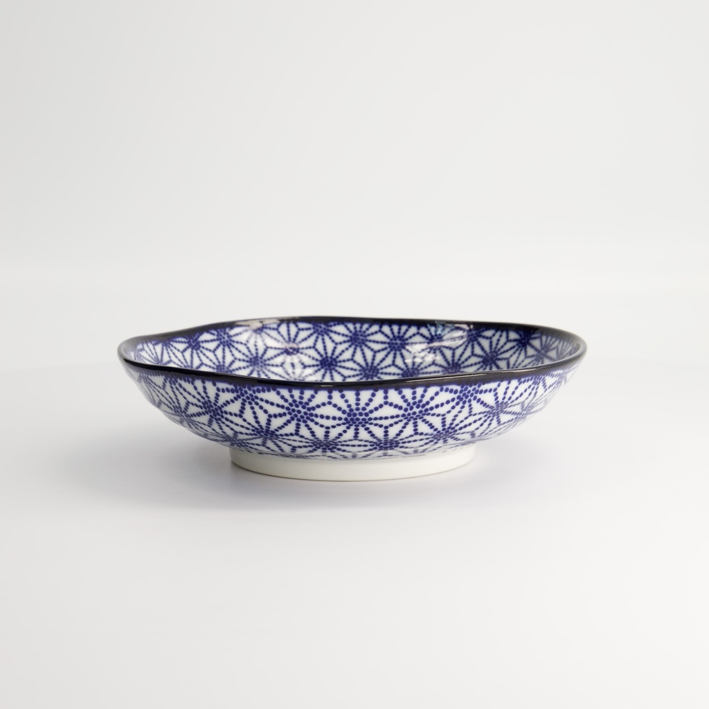 Pastatallerken, Nippon Blue "star", 21x5.2cm - Tokyo Design Studio — bilde 3