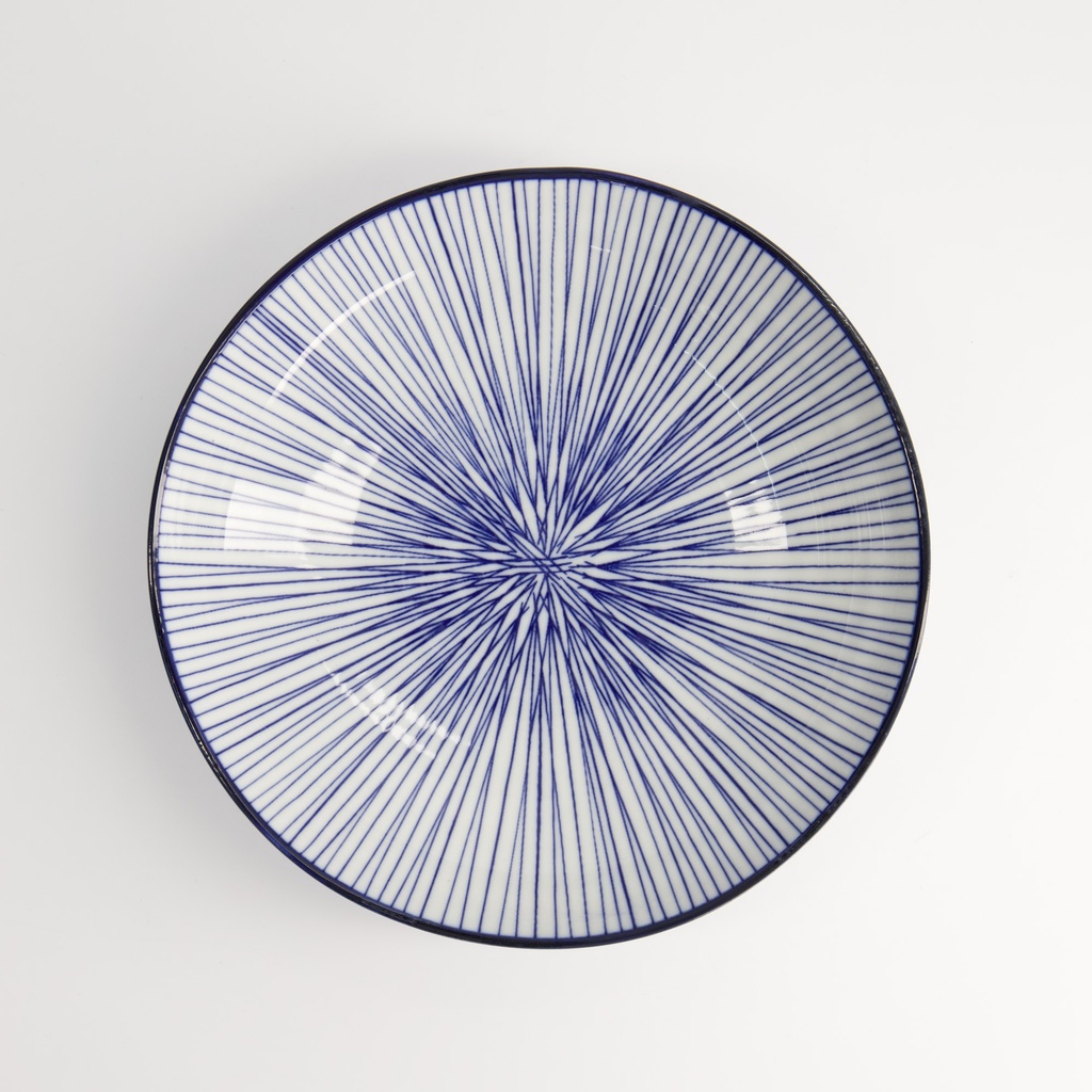 Pastatallerken, Nippon Blue "line" 21x5.2cm - Tokyo Design Studio — bilde 2