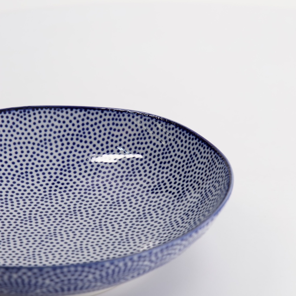 Pastatallerken, Nippon Blue "dots", 21x5.2cm - Tokyo Design Studio — bilde 4