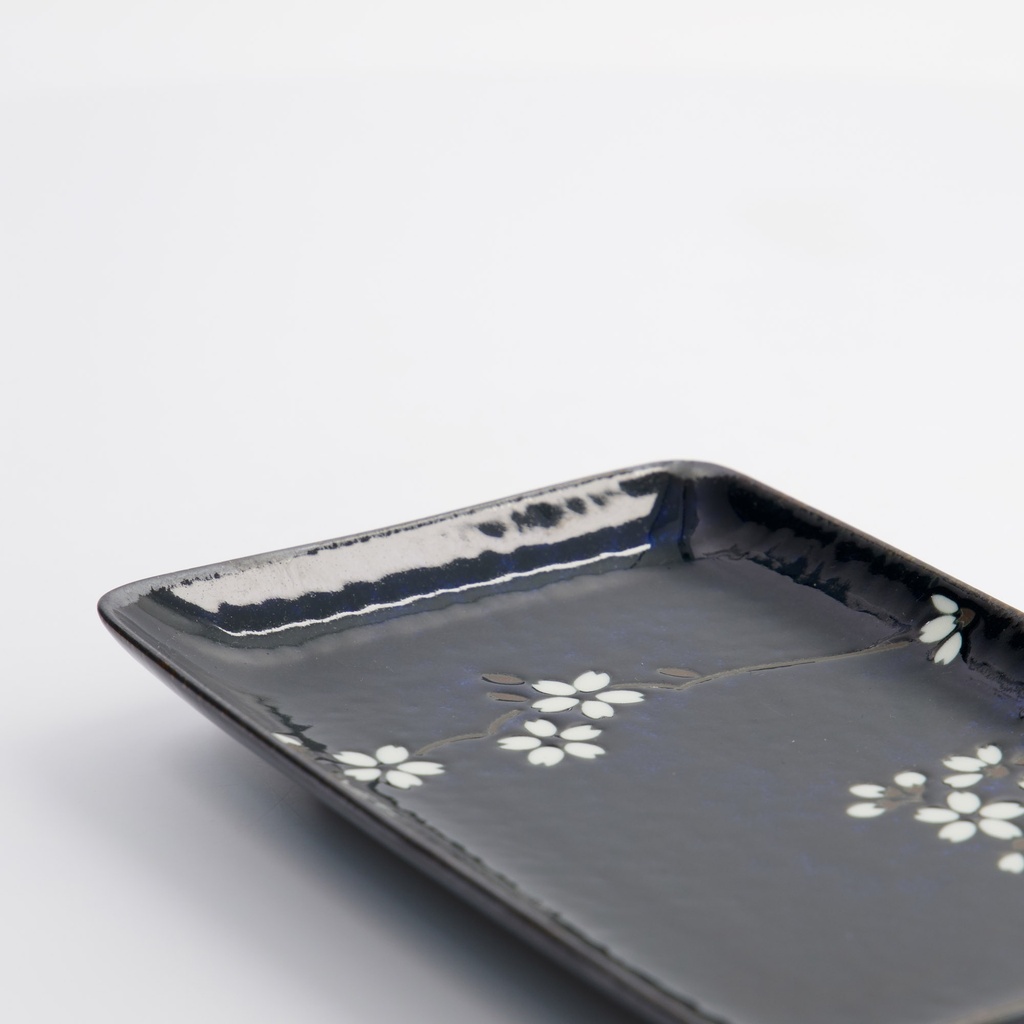 Tallerken "Cobalt Blue", Sakura, 20.5x13.2x2.5cm - Tokyo Design Studio — bilde 4