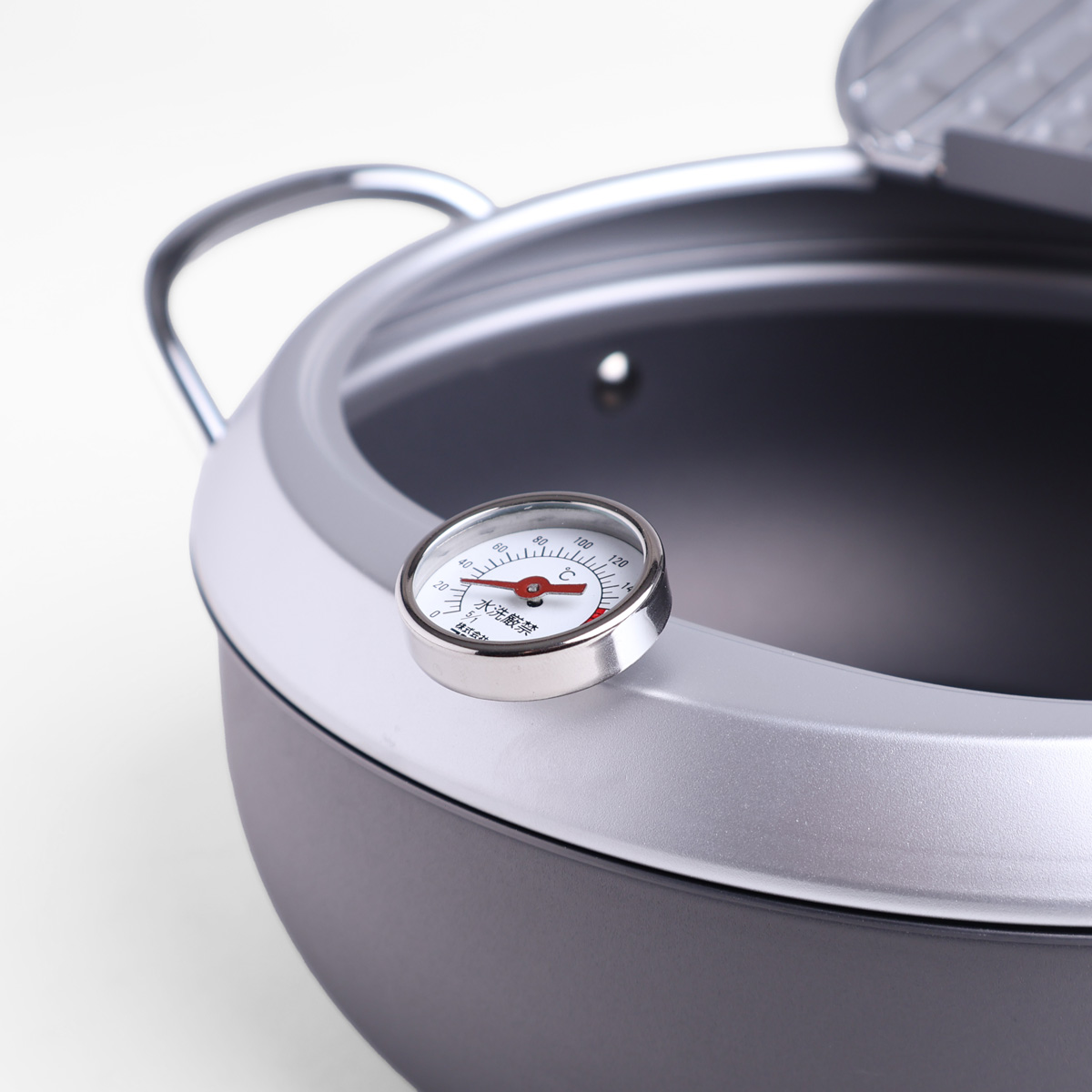 Frityrgryte "GOGI" 24cm, med termometer - EATOCO — bilde 2