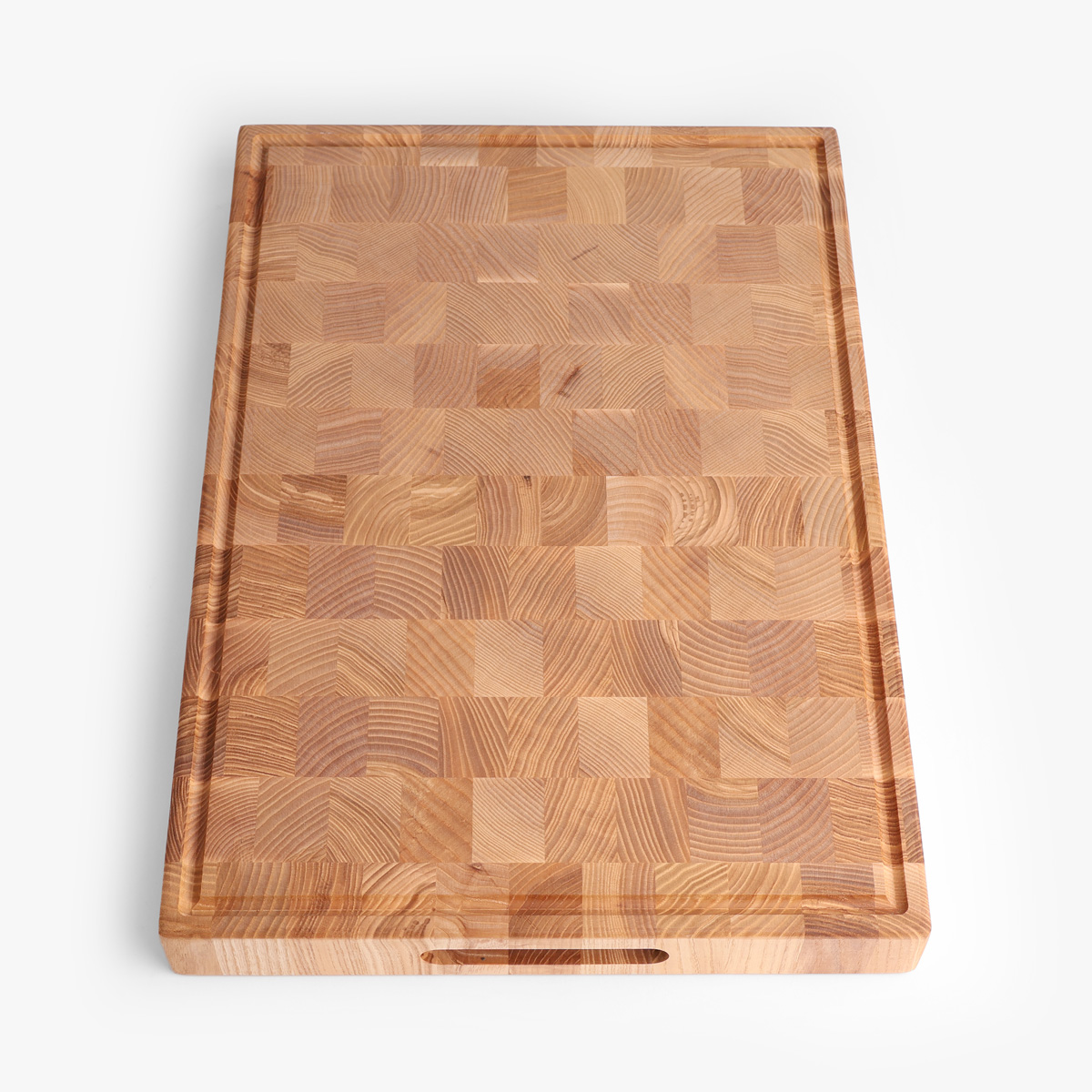 Skjærebrett (50 x 35 x 5cm) - endeved, stående stav, ask — bilde 1