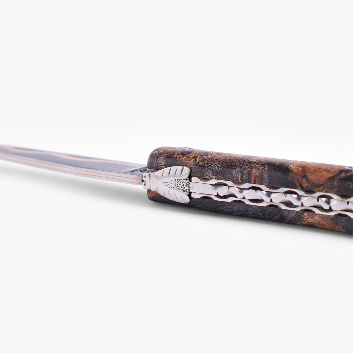 Foldekniv, 12cm, "Burl" - Claude Dozorme Laguiole — bilde 4