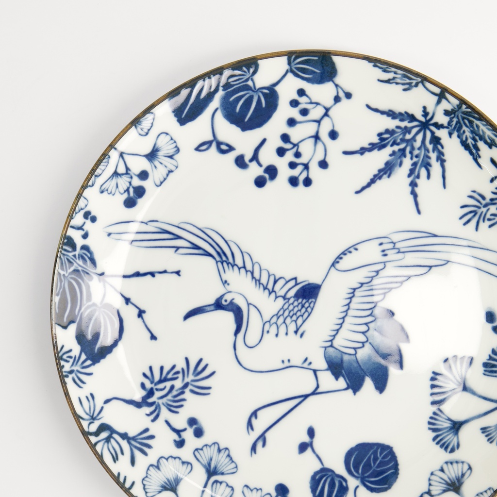 Tallerken, Flora Japonica "crane" 20.6x2.2cm - Tokyo Design Studio — bilde 4