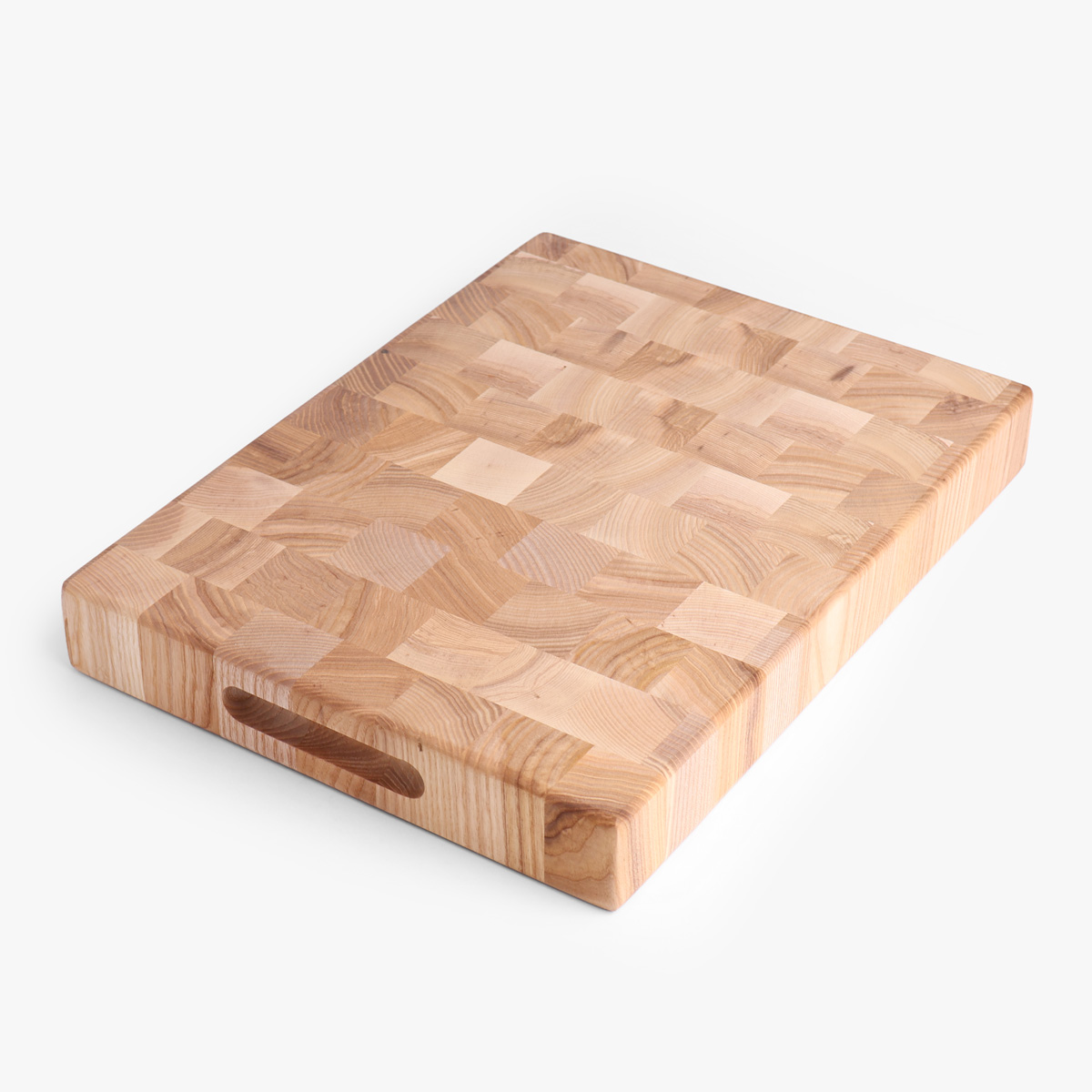 Skjærebrett (40 x 30 x 5cm) - endeved, stående stav, ask — bilde 3