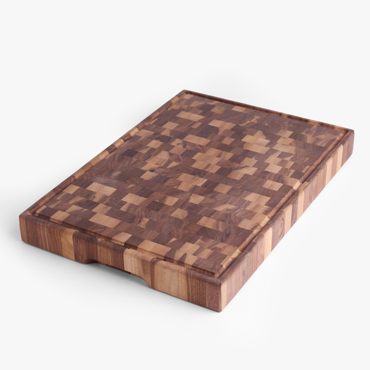 Skjærebrett (50 x 35 x 5cm) - endeved, stående stav, valnøtt — bilde 3
