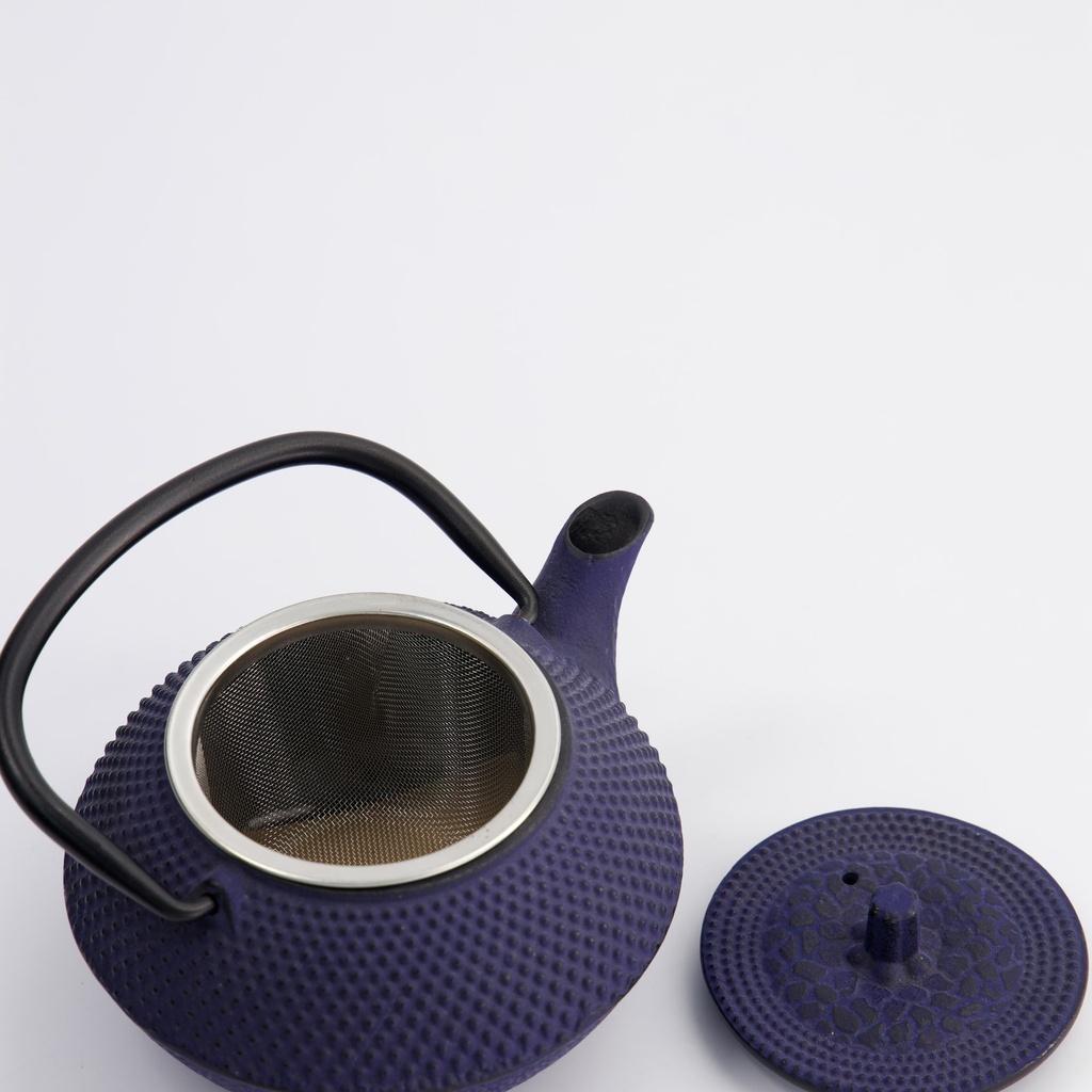 Tekanne 300ml, Støpejern, blå, 13.5 x 11.5 x 8.5cm — bilde 4