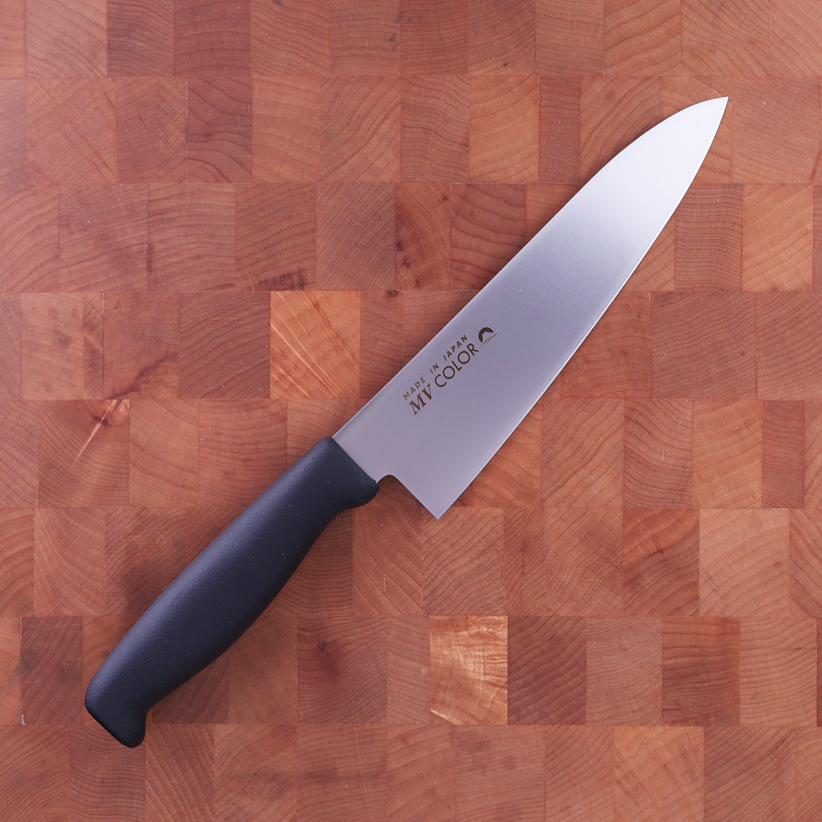 18cm Kokkekniv (gyoto), Molybden Vanadium, Sort - FUJI CUTLERY