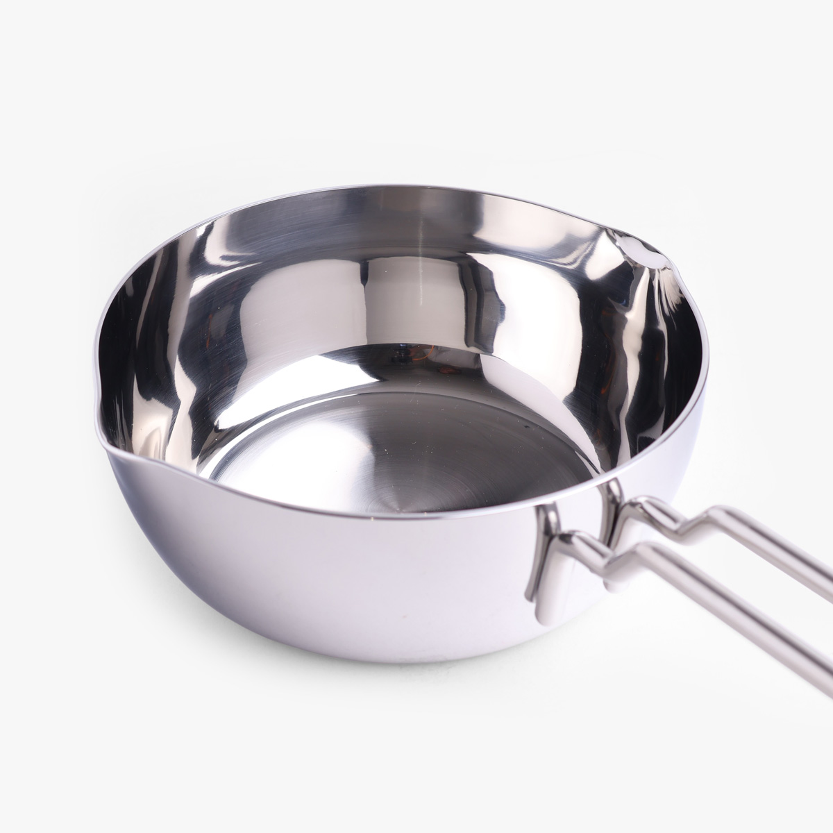 Yukihira-gryte "GEO", rustfritt stål, 18cm – MIYACO — bilde 3