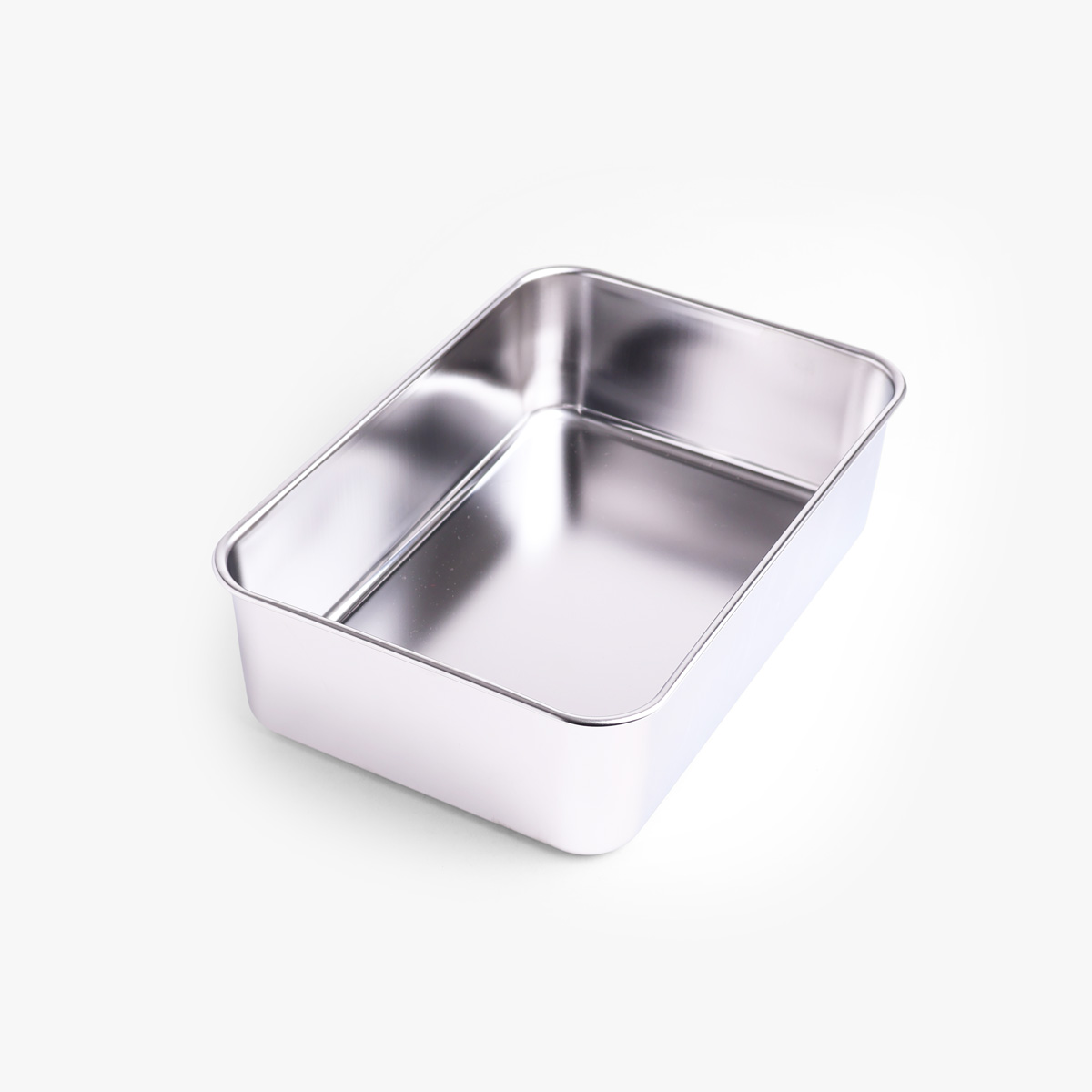 Stålcontainer, dyp – Nr. 6, 298 × 203 mm, 18-8 – AKAGAWA