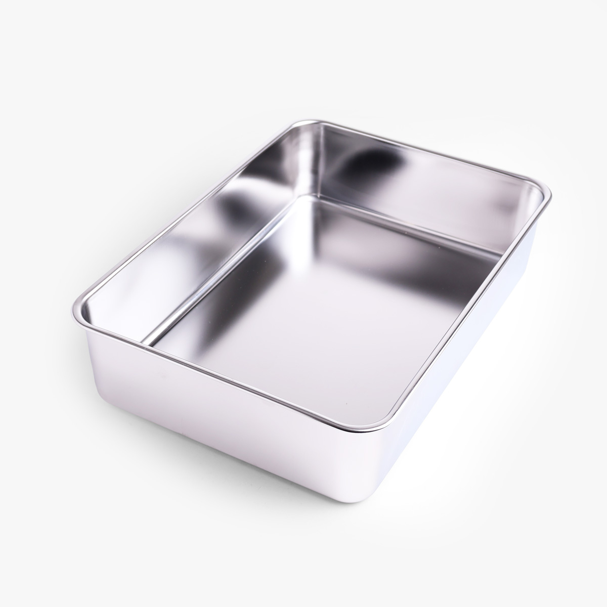 Stålcontainer, dyp – Nr. 10, 404 × 285 mm, 18-8 – AKAGAWA — bilde 1