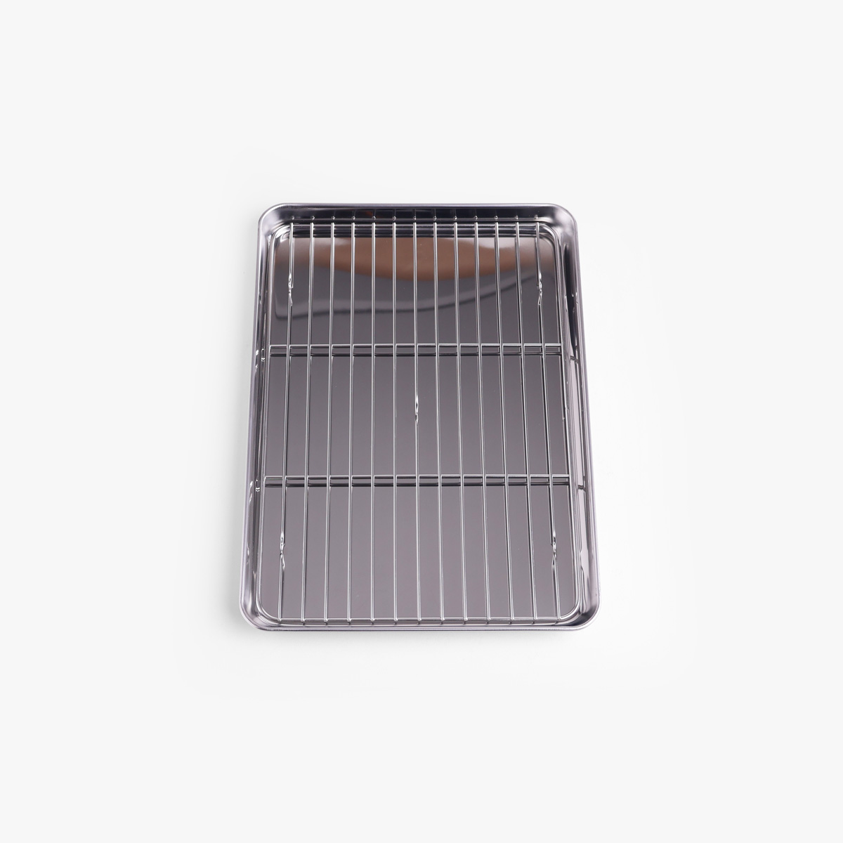 Stålbrett med rist, 18-0 rustfritt stål, 26.5×18cm, #11 - AOYAGI — bilde 3