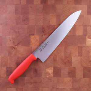 24cm Kokkekniv (gyoto), Molybden Vanadium, Rød - FUJI CUTLERY