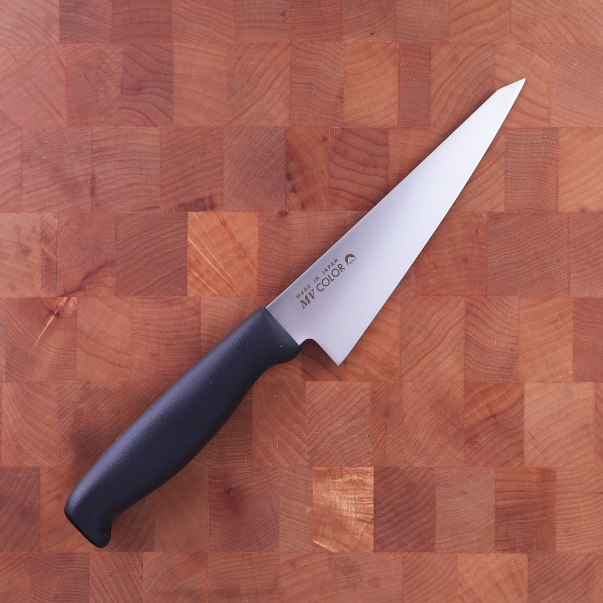15cm Utbeningskniv, Molybden Vanadium, Sort - FUJI CUTLERY