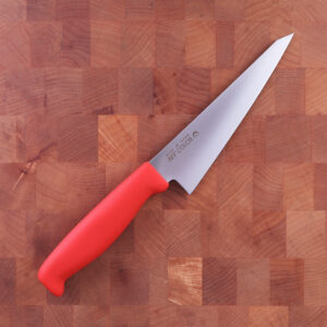 15cm Utbeningskniv, Molybden Vanadium, Rød - FUJI CUTLERY