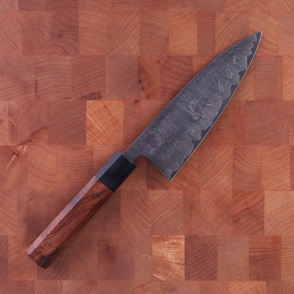 14cm Universalkniv (petty) nr.6, damask - Thulesius Works — bilde 1