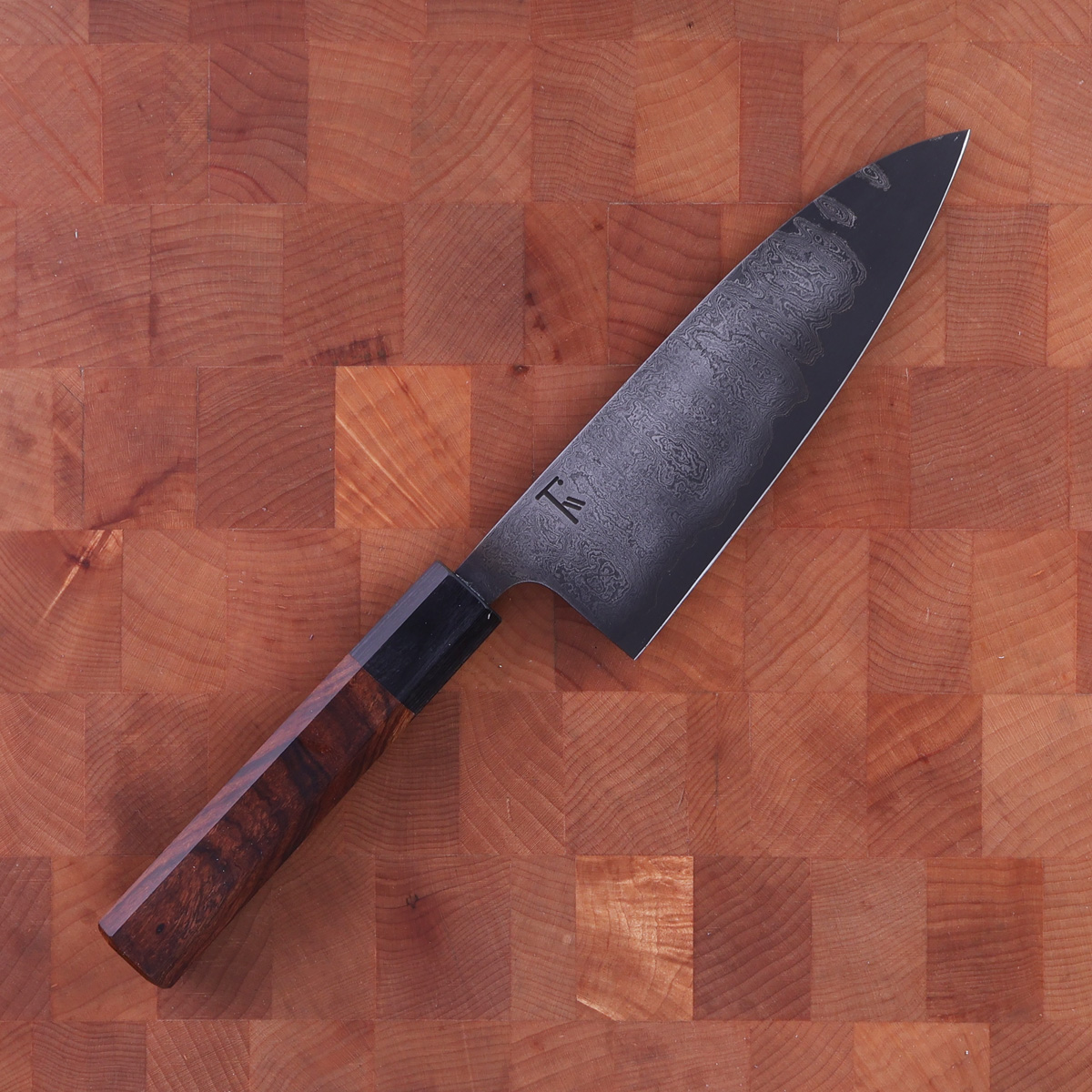 14cm Universalkniv (petty) nr.7, damask - Thulesius Works — bilde 1