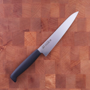 15cm Universalkniv, Molybden Vanadium, Sort - FUJI CUTLERY