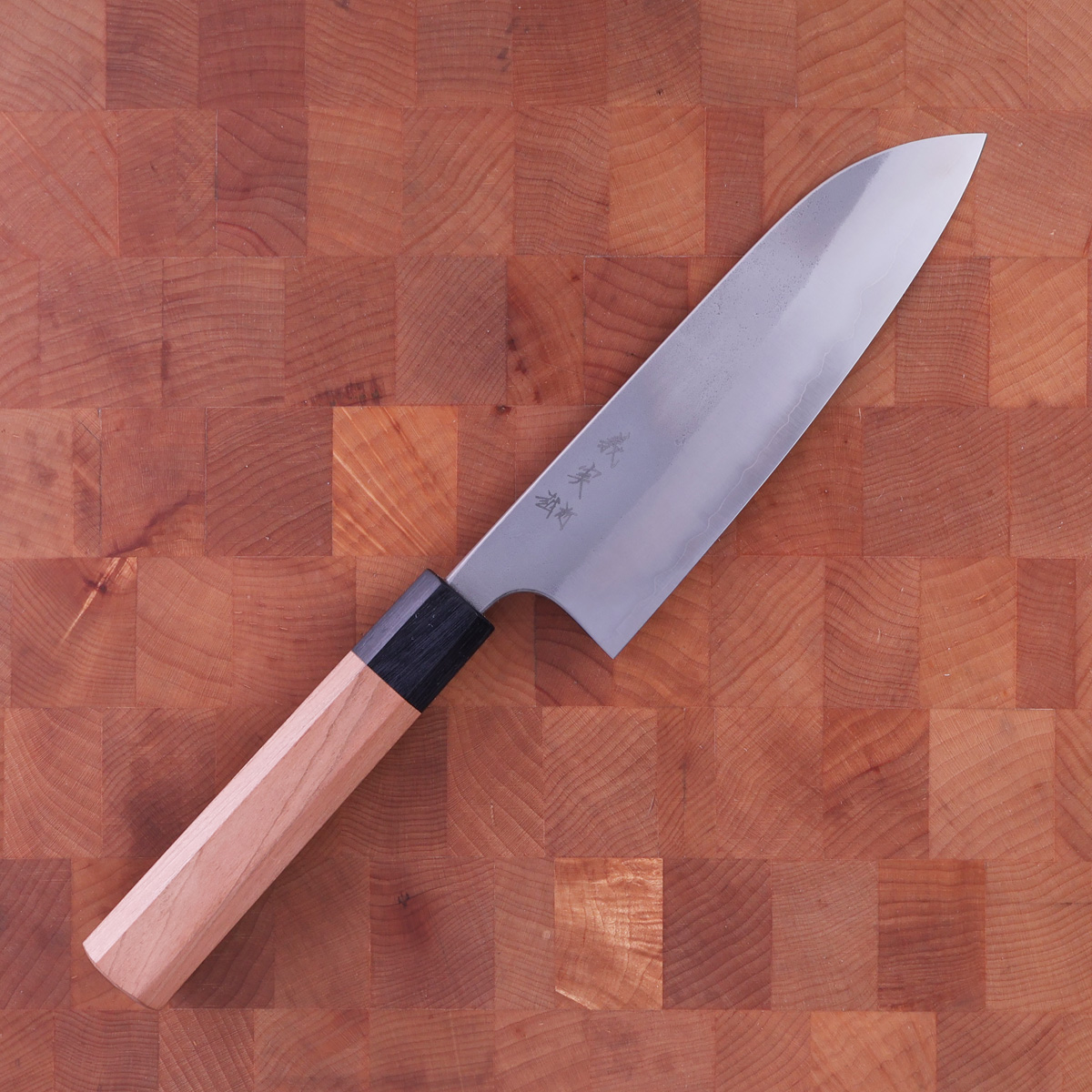 16,5cm Grønnsakskniv (Santoku) Nashiji, Super Aogami - YOSHIMI KATO — bilde 1