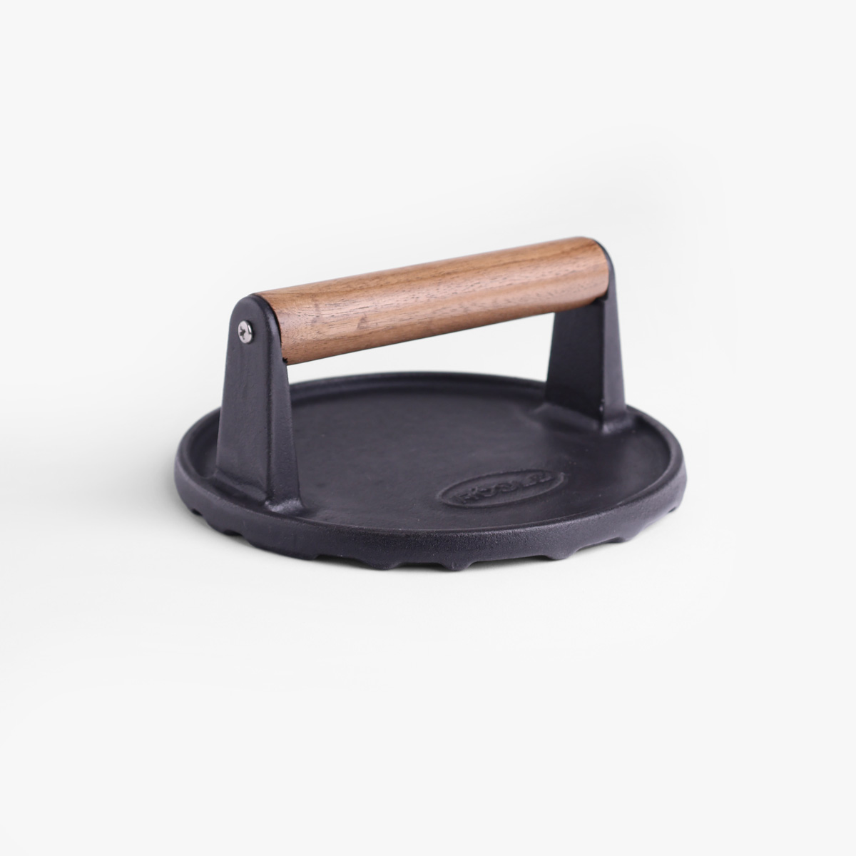 Grillpresse, støpjern/valnøtt, 18cm - Rösle — bilde 1