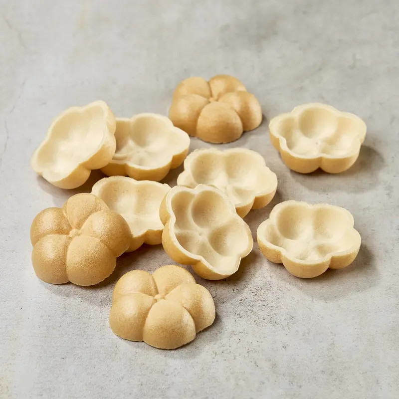 Monaka-skall, plommeblomst, 57 × 17,5 mm, 60 par – ISHIKAWA — bilde 2