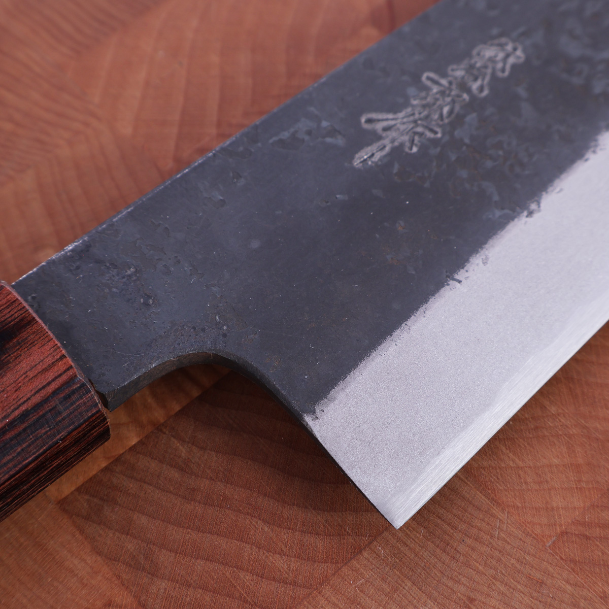 21cm Kokkekniv (Gyuto), Shirogami #2, Kurouchi, Keyaki - MASANOBU OKADA — bilde 2