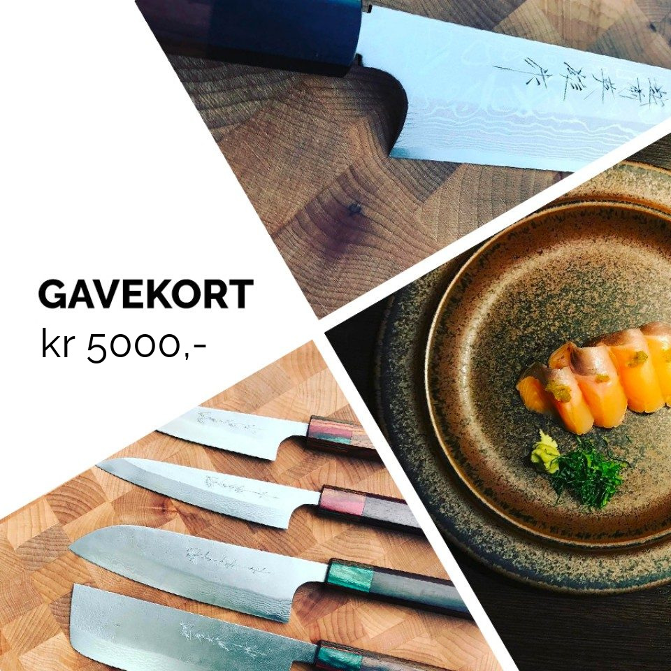 Gavekort til Skarpekniver, pålydende kr 5000