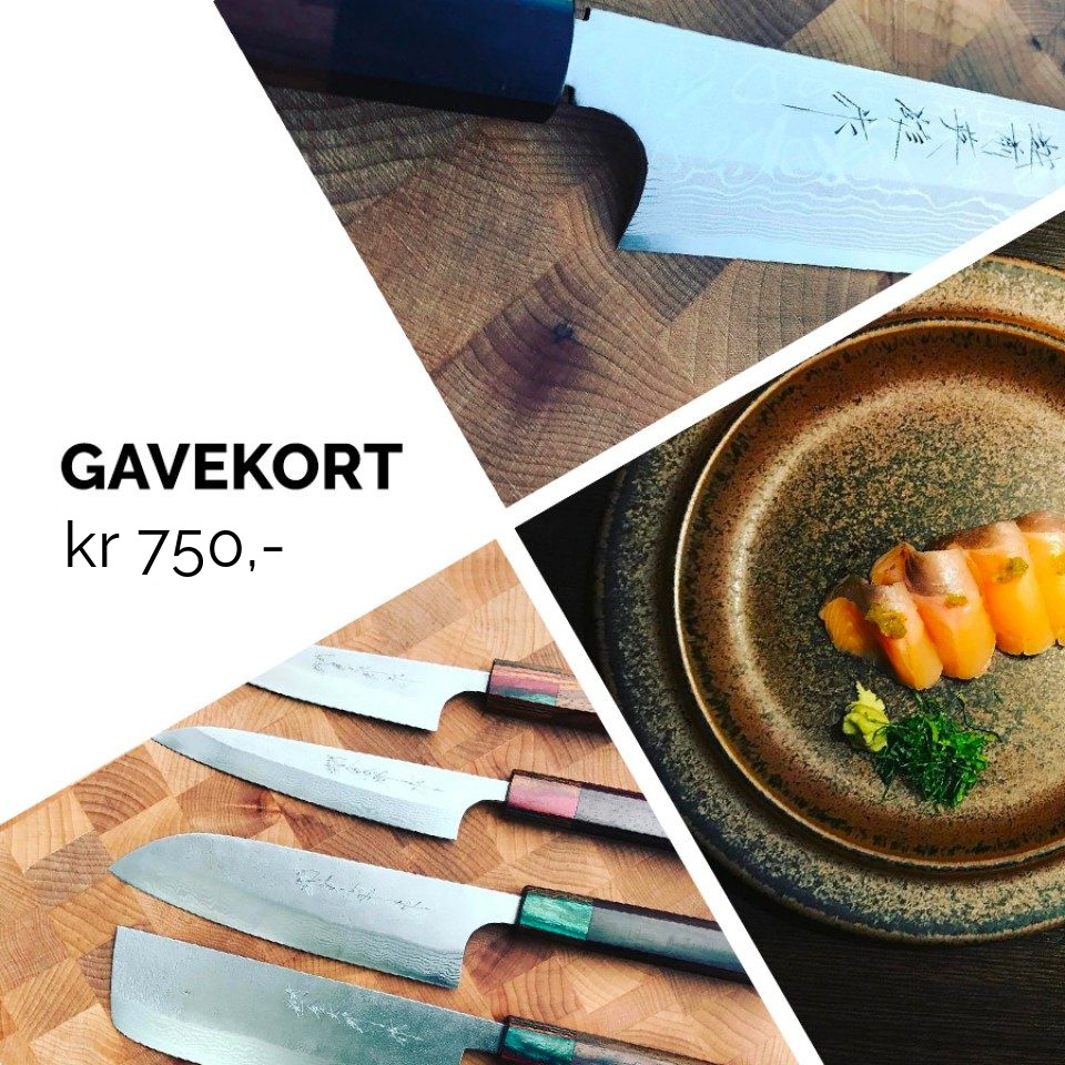 Gavekort til Skarpekniver, pålydende kr 750