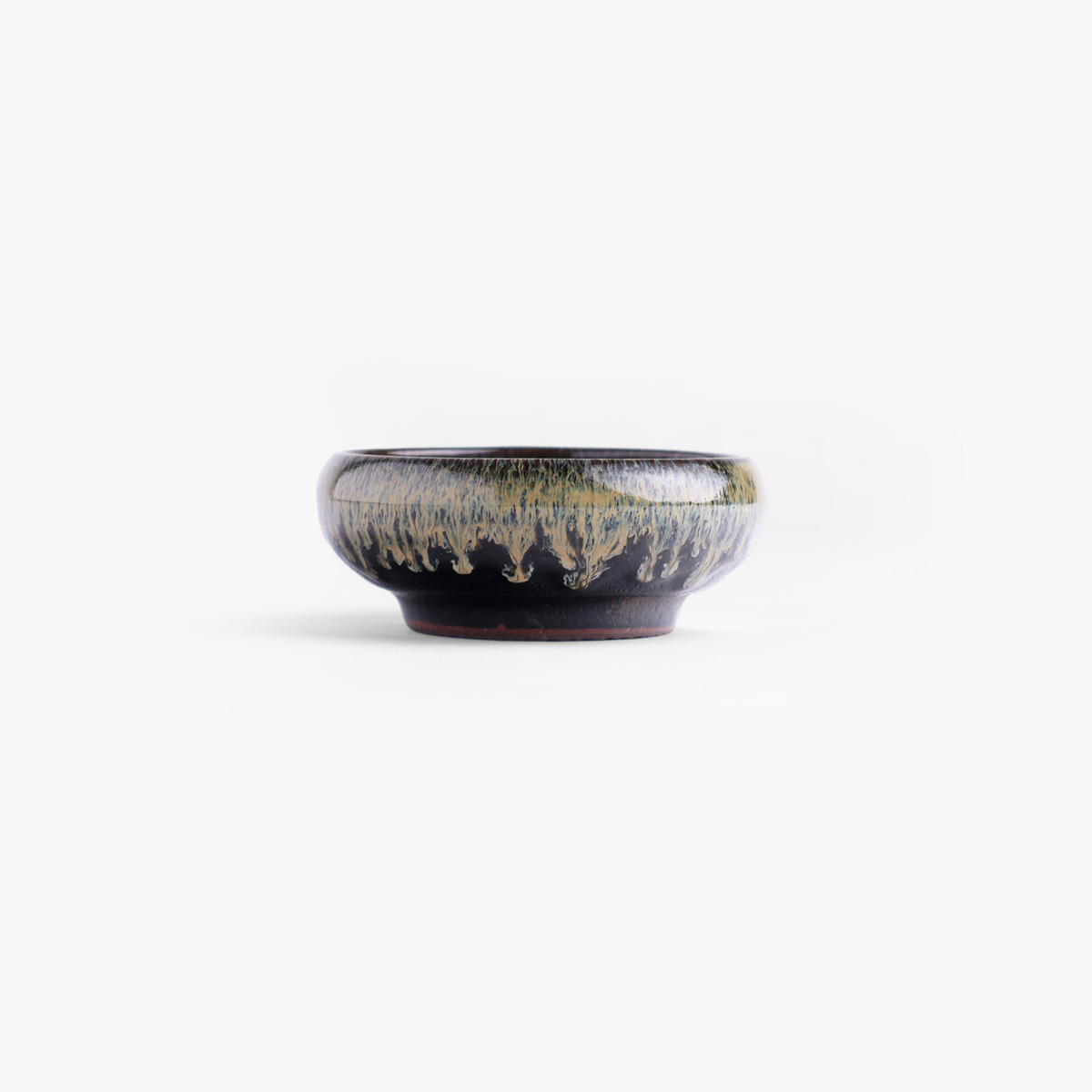Skål, liten, Tenmoku Nagashi, Ø11cm - Japansk porselen — bilde 3