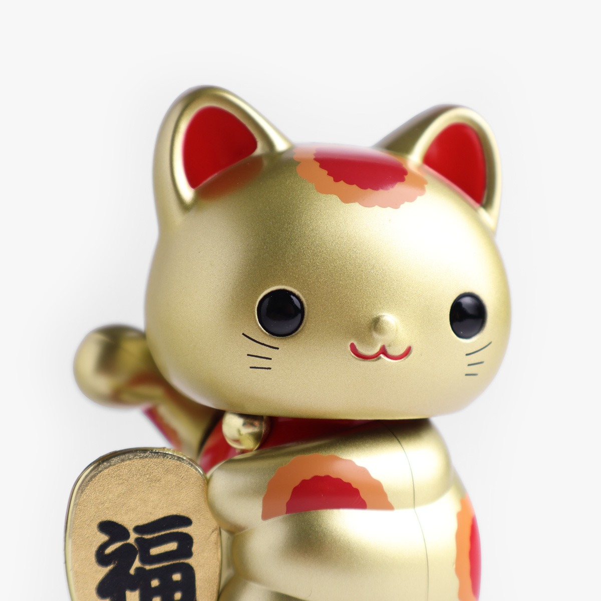 Lucky Cat, baby (11,5cm høy), solcelle, gull - KOKUSAI — bilde 2