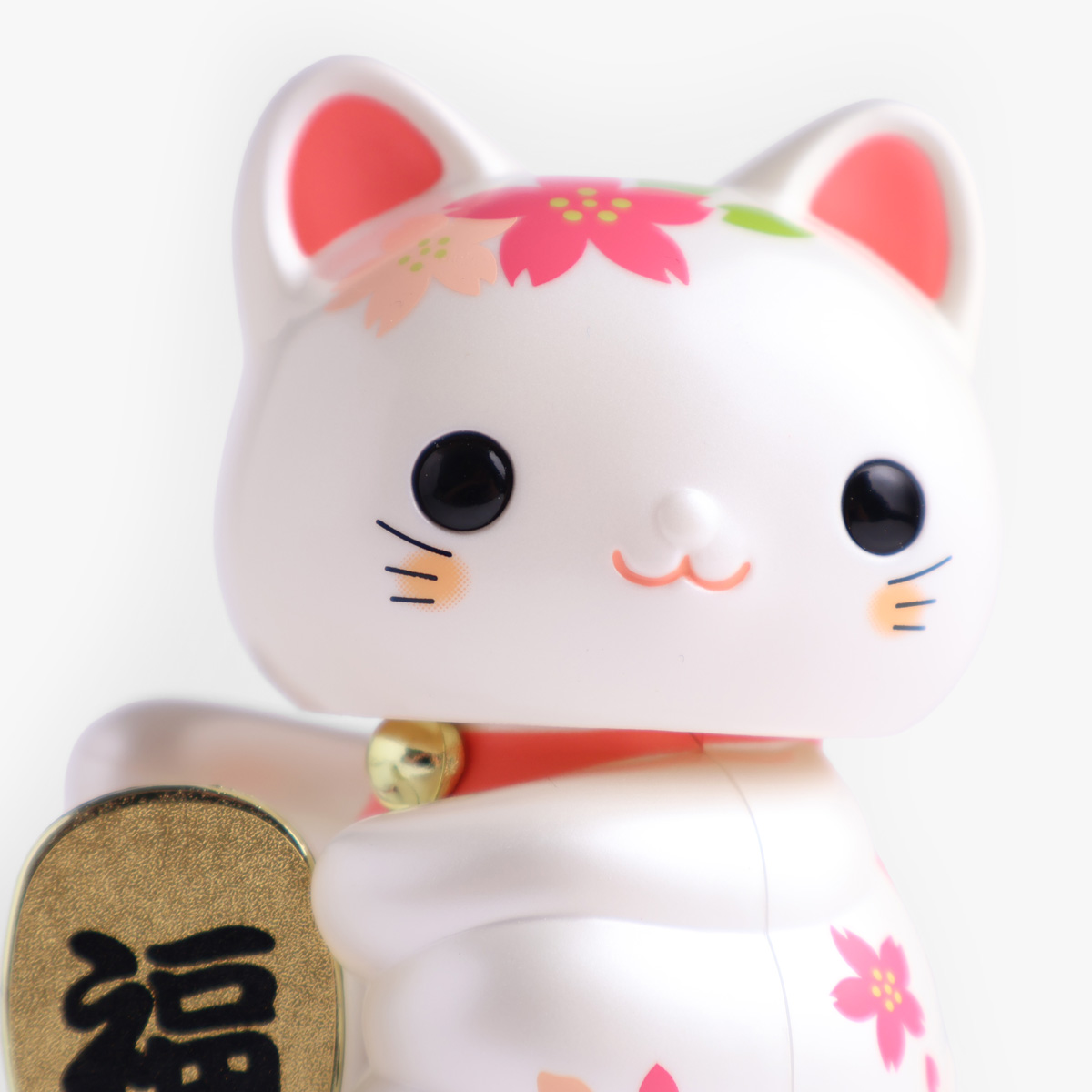 Lucky Cat, baby (11,5cm høy), solcelle, sakura - KOKUSAI — bilde 2