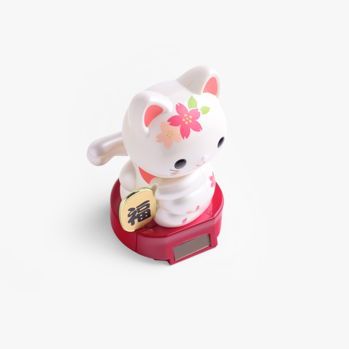Lucky Cat, baby (11,5cm høy), solcelle, sakura - KOKUSAI — bilde 3