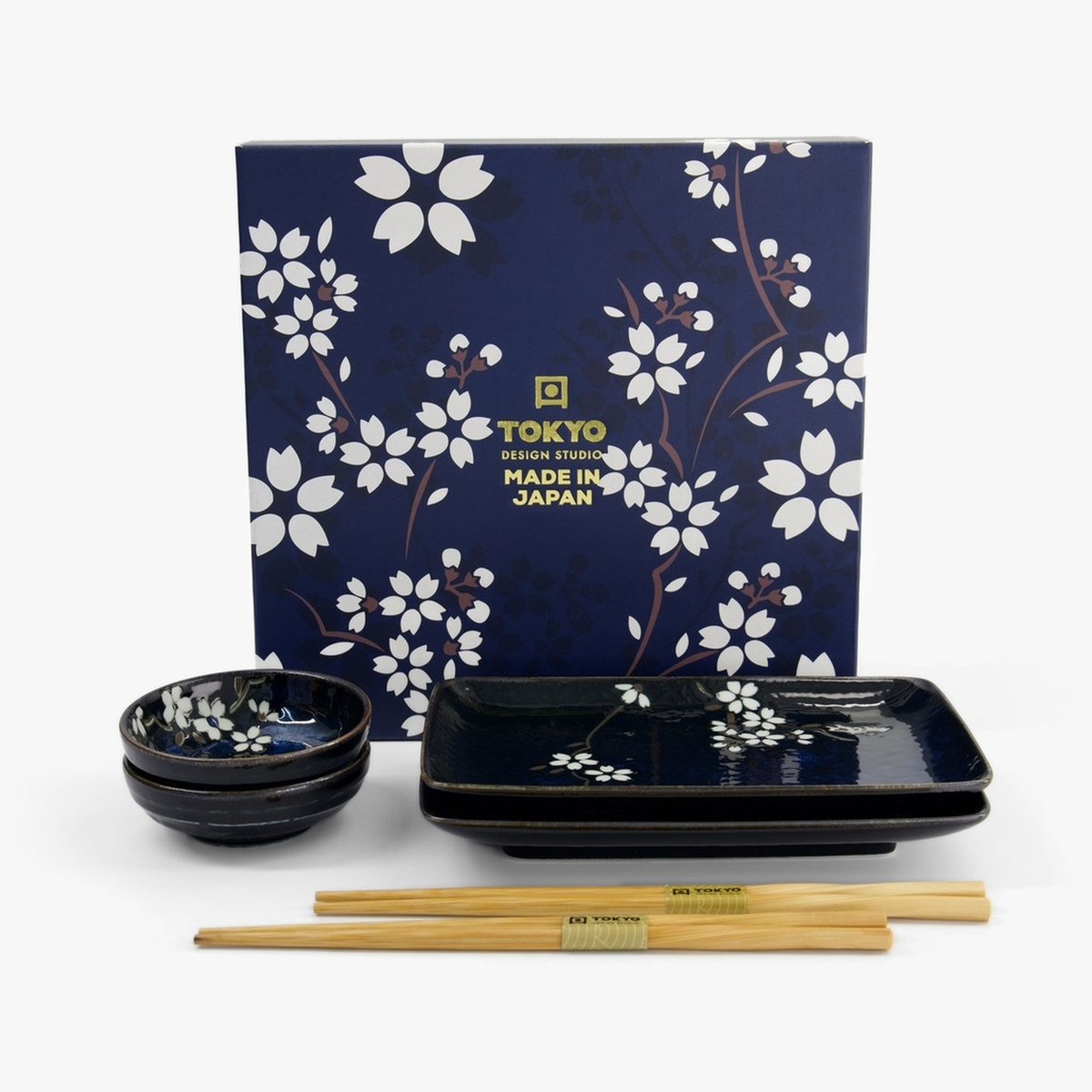 Sushisett 6 deler "Blue Sakura" - Tokyo Design Studio — bilde 1