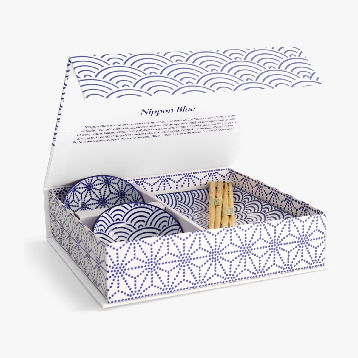 Gavesett, 6 deler, Nippon Blue "stars + wave" - Tokyo Design Studio — bilde 1