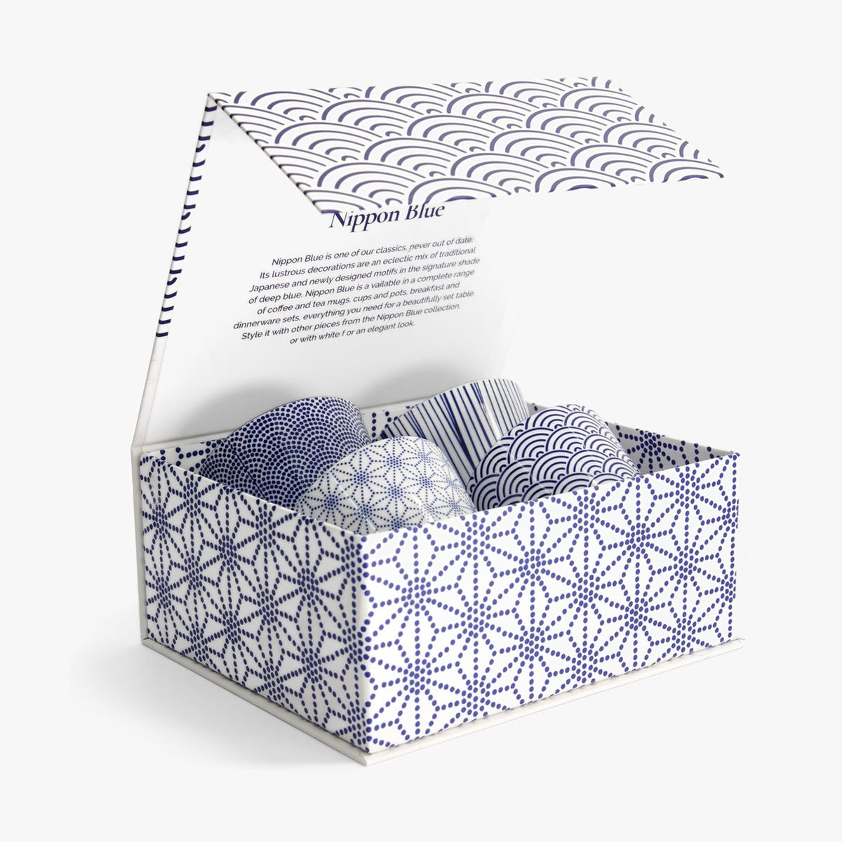 Nippon Blue Tekopper (4 stk.) i gaveeske - Tokyo design studio — bilde 4