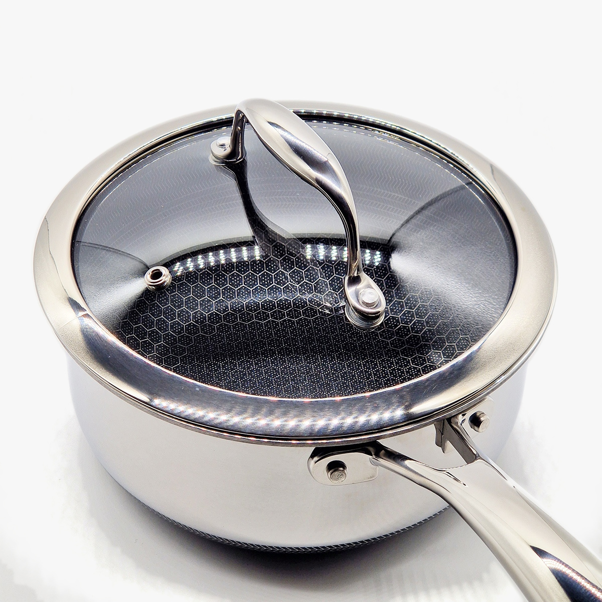 Gryte med lokk, 1,9 ltr, hybrid - HEXCLAD — bilde 4