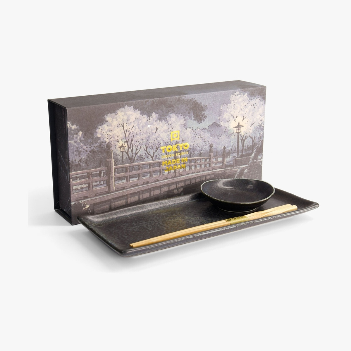 Sushisett 2 deler i gaveeske "Onyx Noir" - Tokyo design studio — bilde 2