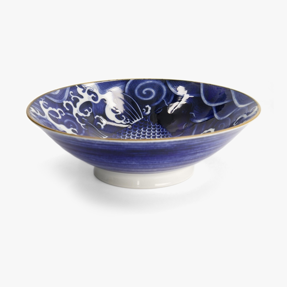 Japonism Carp Skål "Blue Menbachi Bowl" - Tokyo design studio — bilde 1
