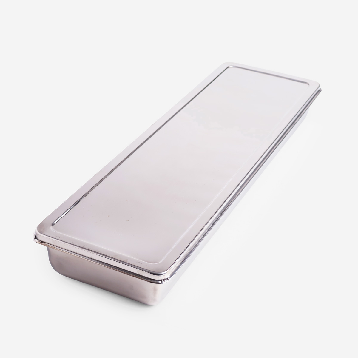 Yakumi-boks i 18-8 stål, 5 båtformede rom, med lokk, 51,4 x 15,5cm - KOINU — bilde 2